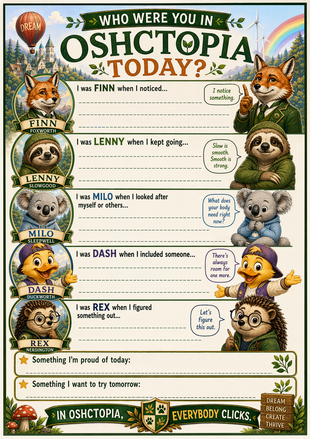 Who Were You Today?