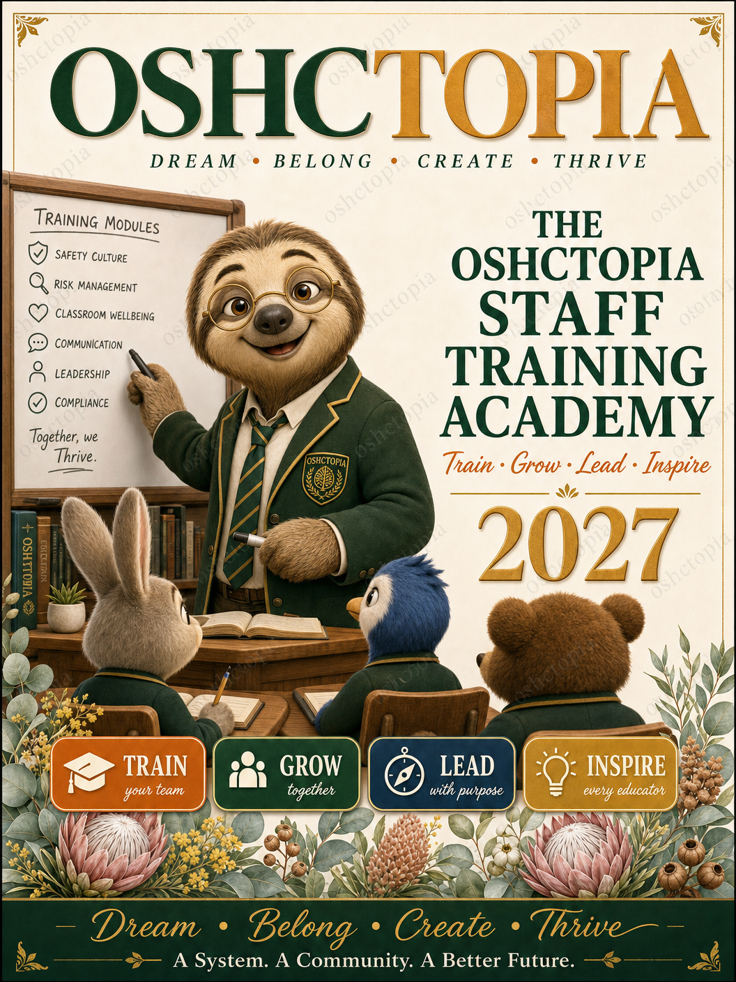 The OSHCTOPIA Staff Training Academy
